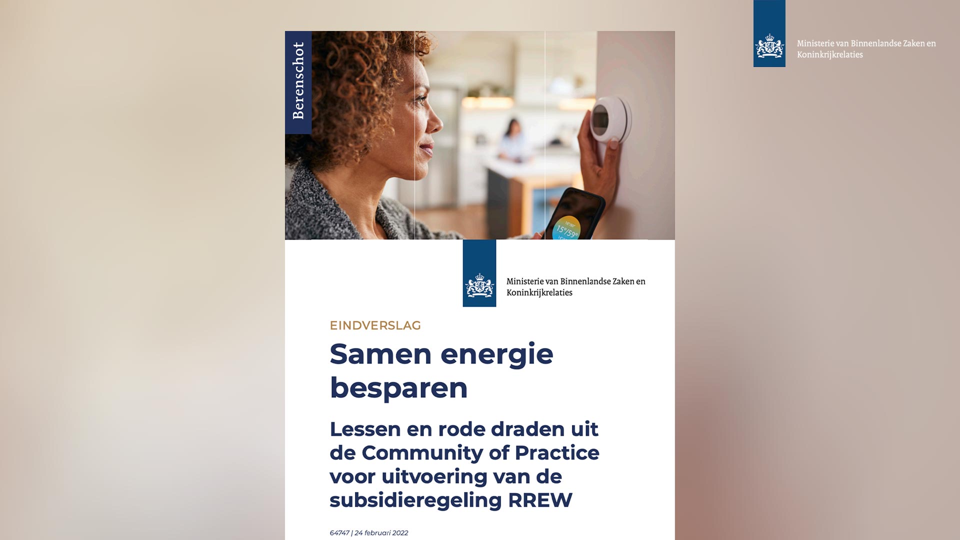 rapport 'Eindverslag Samen energie besparen'